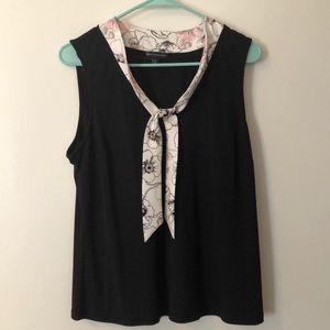 Brooks Brothers sleeveless bow blouse